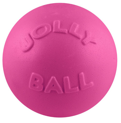 4.5" Jolly Pets Bounce-n-Play Pink Dog Toy