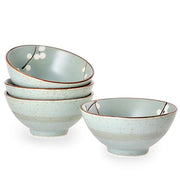 Rice Bowl - Dark Blue & Plants (Sold Individually) by Homeportonline