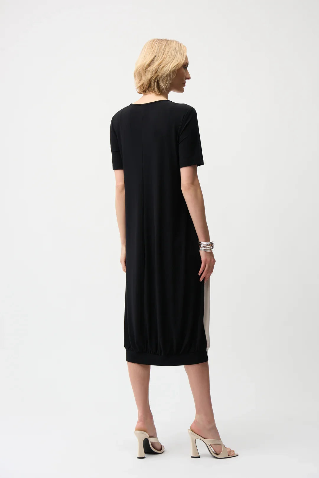 Joseph Ribkoff Silky Knit Color Block Cocoon Dress