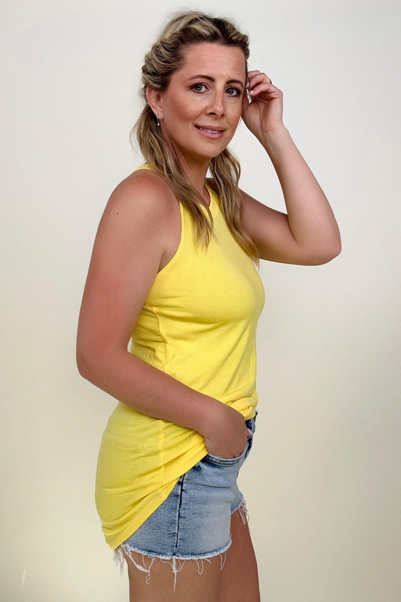Solid Halter Neck Tank Top by SidePony Boutique