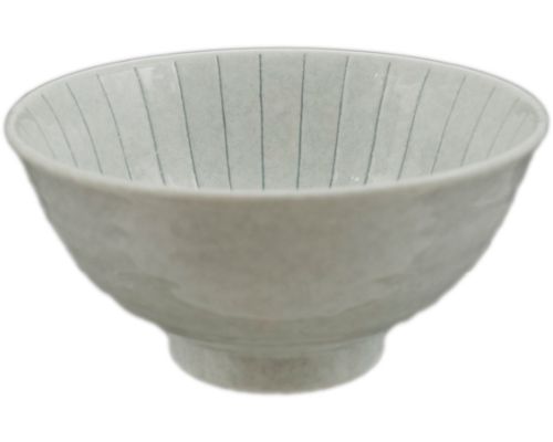 Noodle Bowl Light Grey With Lines 6.25 by Homeportonline