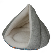 Kitty Kasa Hut Bed Grey 17"
