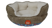 Kitty Kasa Bolster Bed Brown 17"