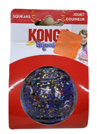 Kong Halloween Squeezz Confetti Ball Assorted Medium