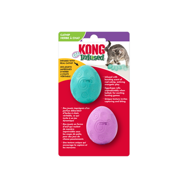 Kong Infused Catnip Egg Cat Toy 2-pk