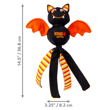 Kong Halloween Dog Toy Wubba Ballistic Bat Large