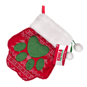 Kong Holiday Dog Toy Stocking Paw Large