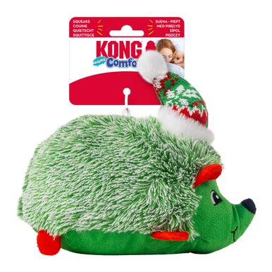 Kong Holiday Dog Toy Comfort HedgeHug Assorted Medium