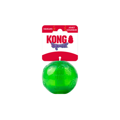 Kong Holiday Dog Toy Squeezz Ball Assorted Large