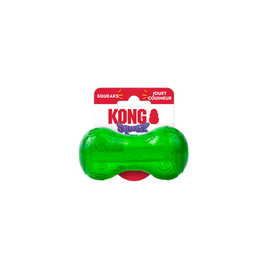Kong Holiday Dog Toy Squeezz Dumbbell Assorted Small