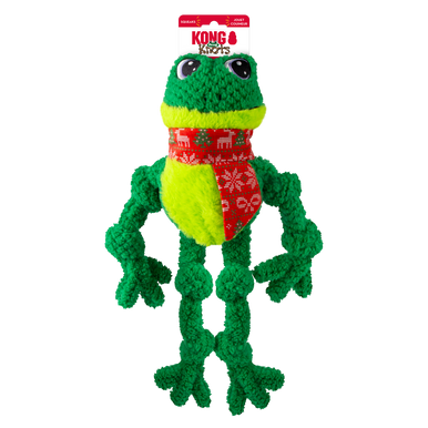 Kong Holiday Dog Toy Knots Frog Large/Extra Large