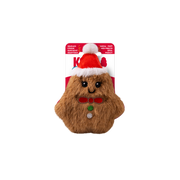 Kong Holiday Dog Toy Snuzzles Mini Gingerbread Extra Small