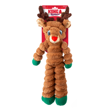 Kong Holiday Dog Toy Shakers Crumples Reindeer Extra Large