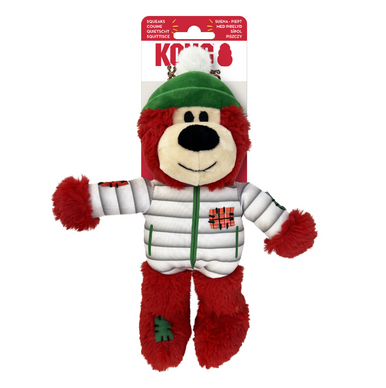 Kong Holiday Wild Knots Bear Assorted Medium-Large Dog Toy