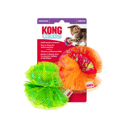 Kong Crackles Fluff Balls Assorted Cat Toy 2-pk