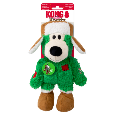 Kong Holiday Dog Toy Wild Knots Bear Assorted Medium/Large