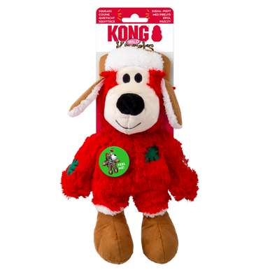 Kong Holiday Dog Toy Wild Knots Bear Assorted Medium/Large