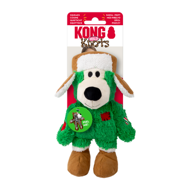 Kong Holiday Dog Toy Wild Knots Bear Assorted Small/Medium Dog Toy