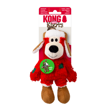 Kong Holiday Dog Toy Wild Knots Bear Assorted Small/Medium Dog Toy