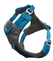 Kurgo Journey Air Harness Coastal Blue/Gargoyle Grey 25-50 lb by Pet Food Warehouse