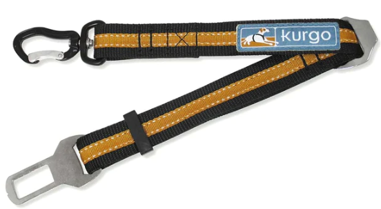 Direct to Seatbelt Swivel Tether Black/Orange by Pet Food Warehouse