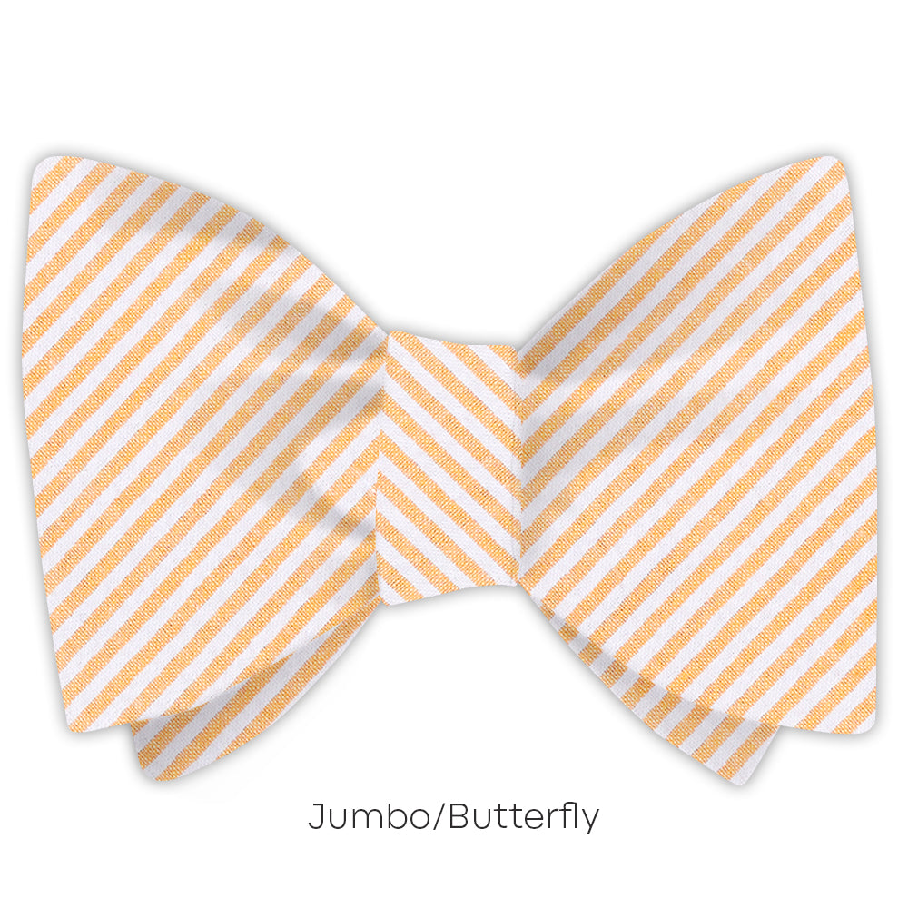 Orange Seersucker - bow ties