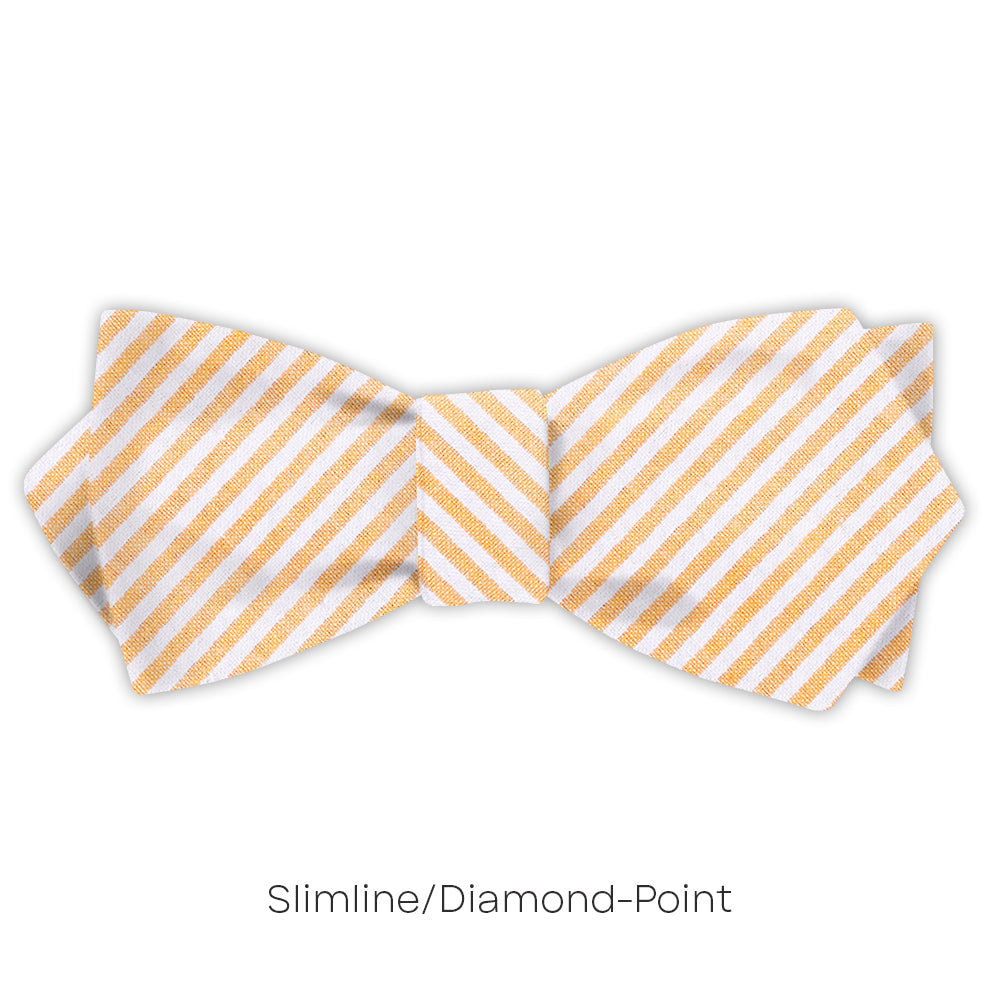 Orange Seersucker - bow ties