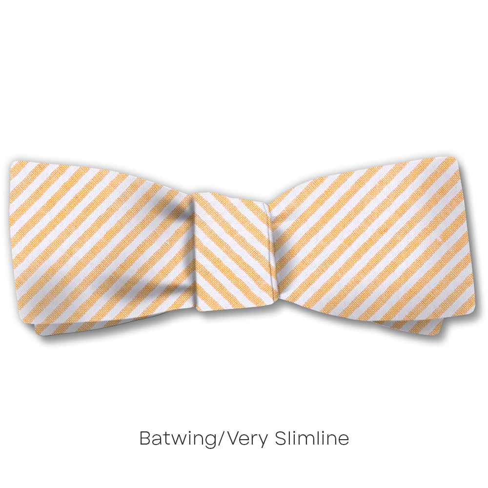 Orange Seersucker - bow ties