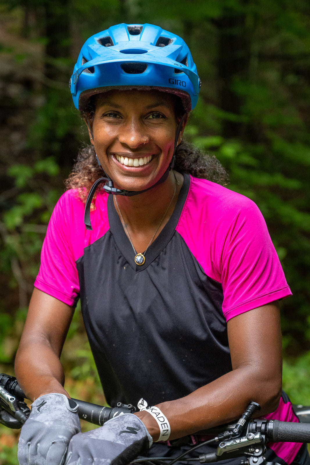 Cady-V Bike Jersey - Black / Rosemary by Kaden Apparel