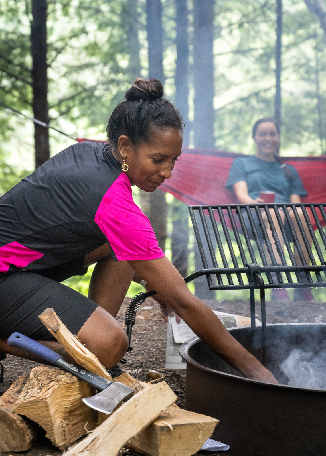 Cady-V Bike Jersey - Black / Rosemary by Kaden Apparel