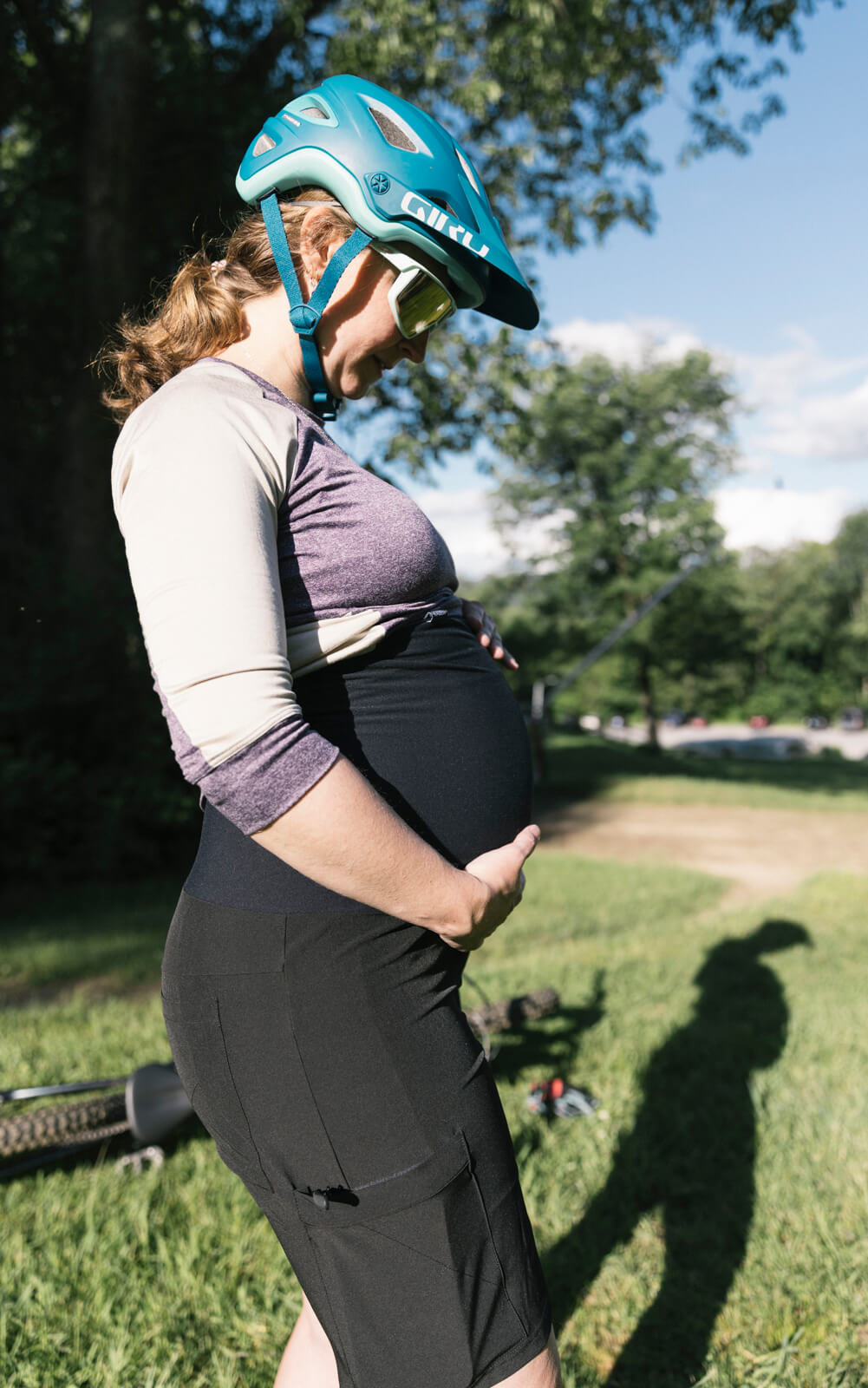 Kokopelli Maternity Mountain Bike/Hike Shorts - Black by Kaden Apparel