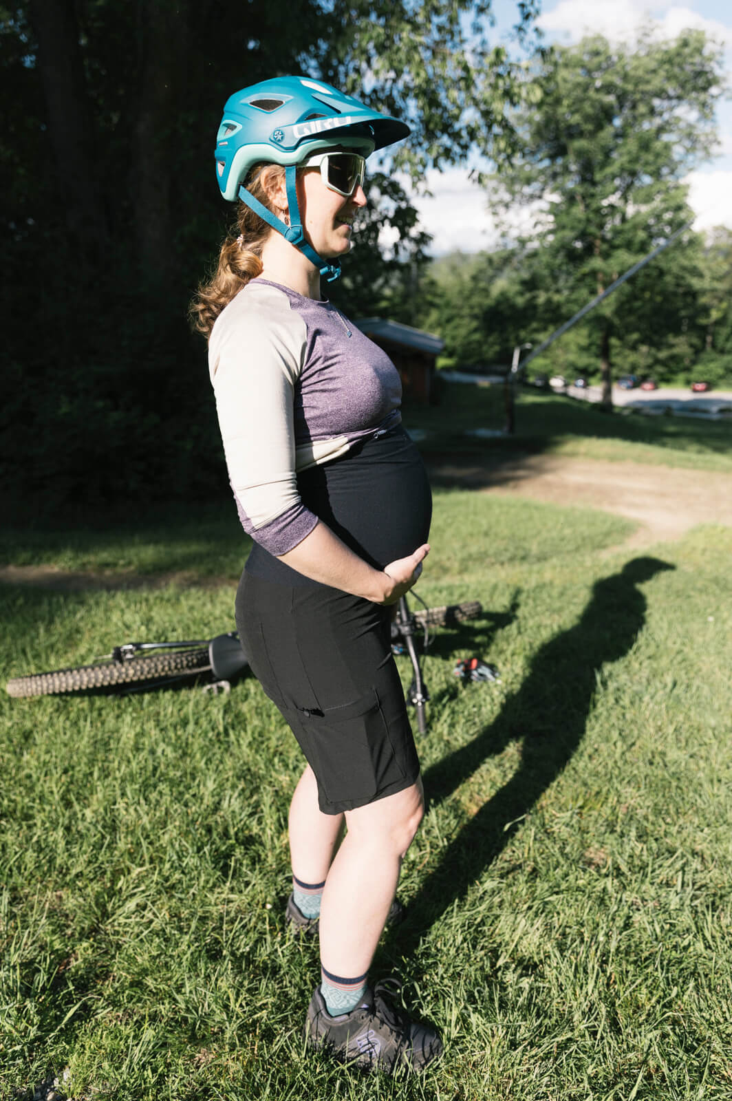 Kokopelli Maternity Mountain Bike/Hike Shorts - Black by Kaden Apparel
