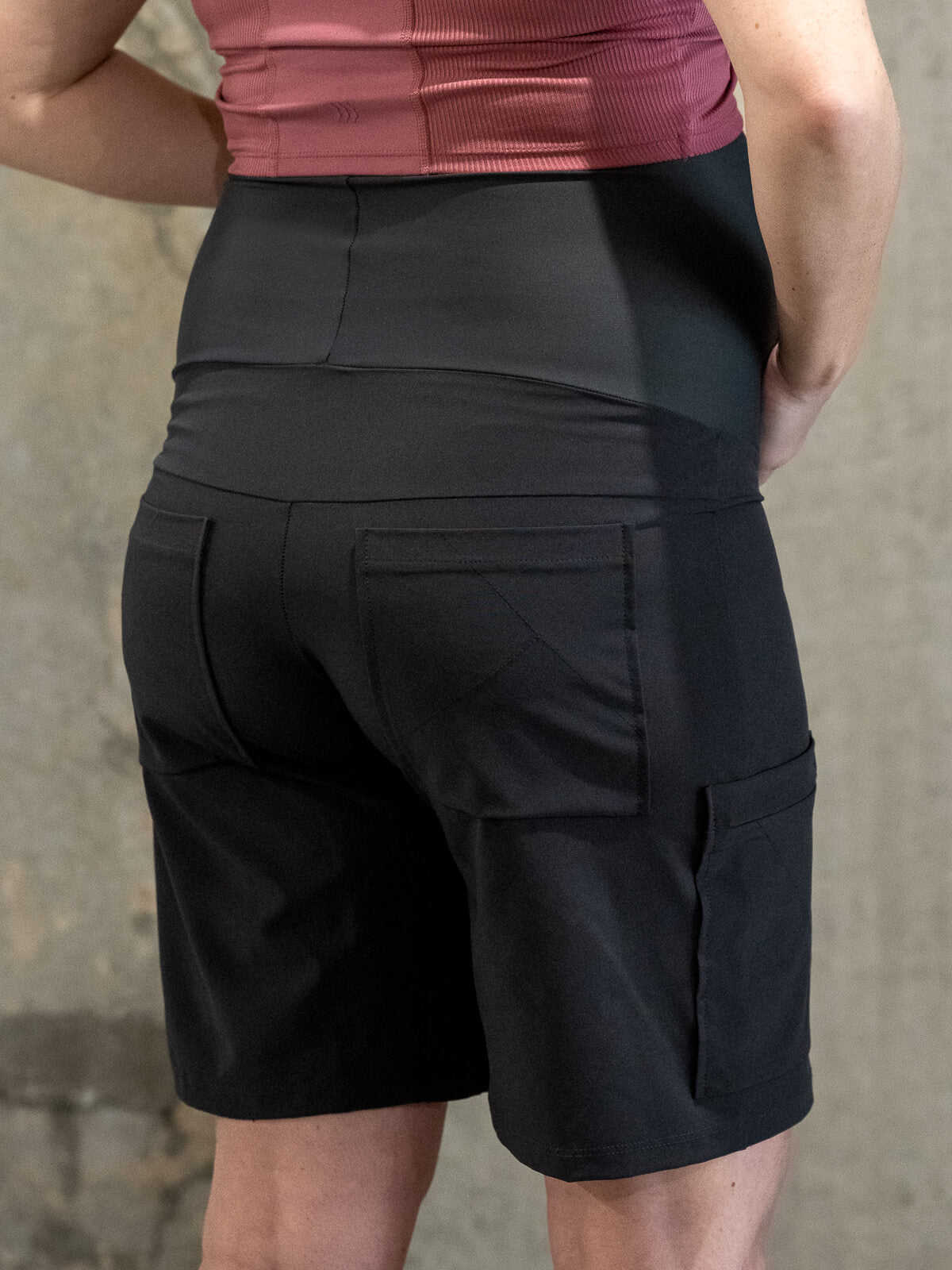 Kokopelli Maternity Mountain Bike/Hike Shorts - Black by Kaden Apparel