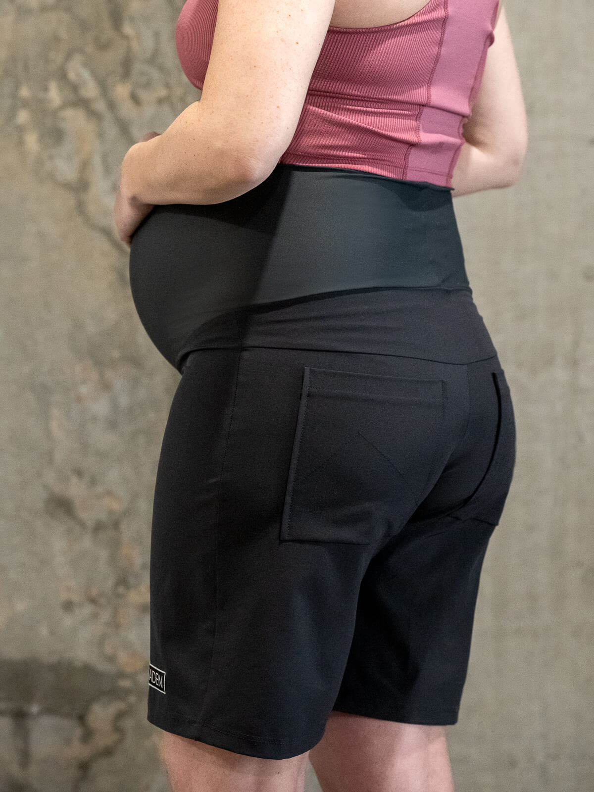 Kokopelli Maternity Mountain Bike/Hike Shorts - Black by Kaden Apparel