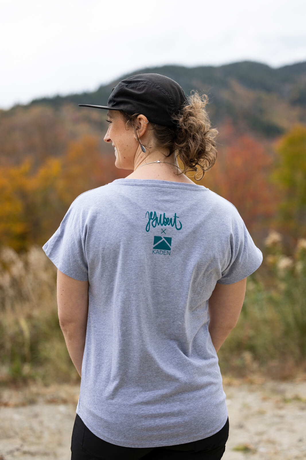 Dolman Sleeve Shirt - Down the Line - Grey by Kaden Apparel