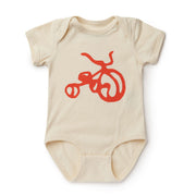 Tricycle Baby Onesie - Cream by Kaden Apparel