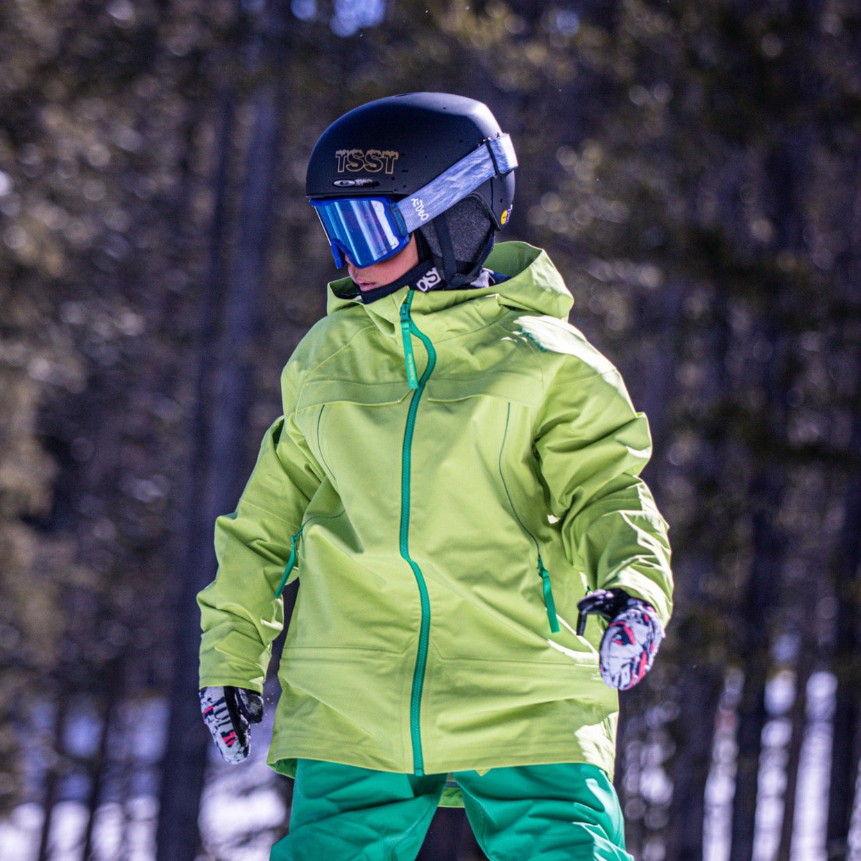 Kids Tiptop 3L Shell Jacket - Lime Punch by Hootie Hoo