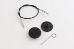 KnitPro (Knitter's Pride) Stainless Steel Swivel Cords by Must Love Yarn