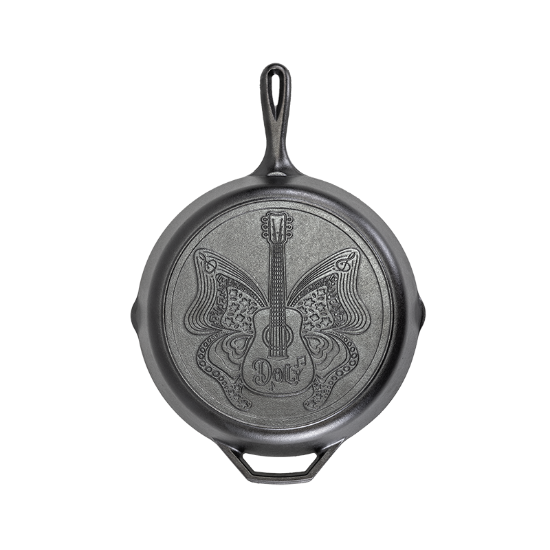 12 Inch Love is Like a Butterfly Dolly Parton Skillet by Homeportonline