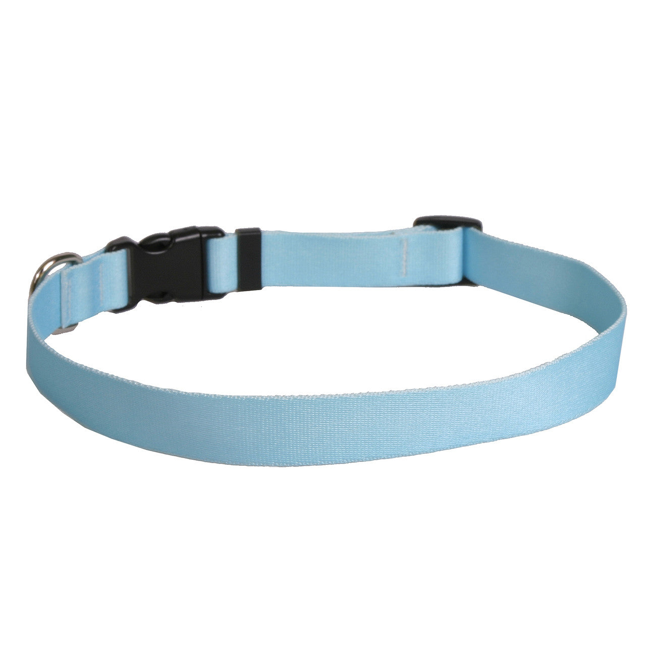 Dog Collar 1in wide Large 18inch-28inch Light Blue by Homeportonline