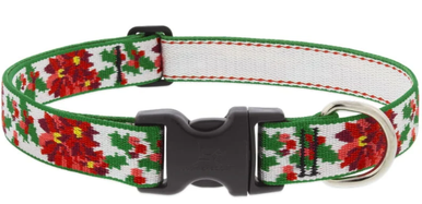 Lupine Collar Poinsettia 1" 12-20