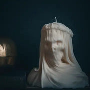 Veiled Lady of Death Pillar Candle