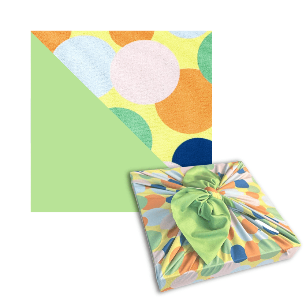 Large Reusable Cloth Furoshiki Gift Wrap | Polka Dots by Shiki Wrap