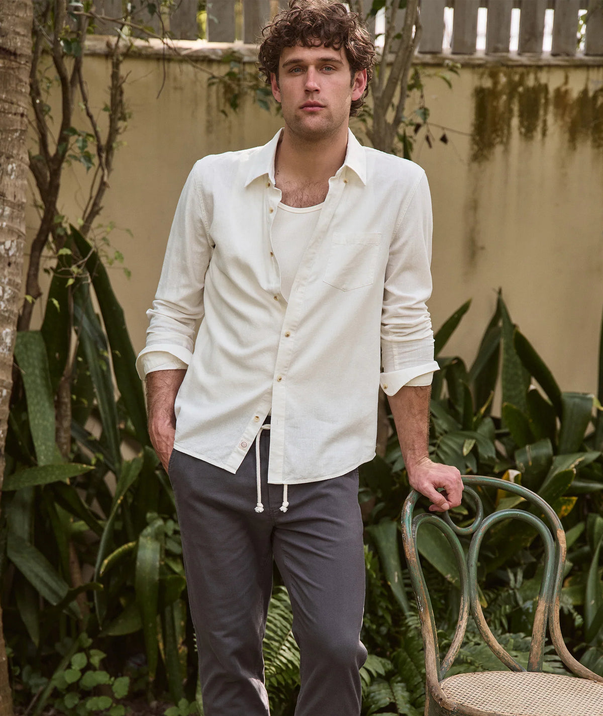 Marine Layer Better-Than-Linen Long Sleeve Shirt