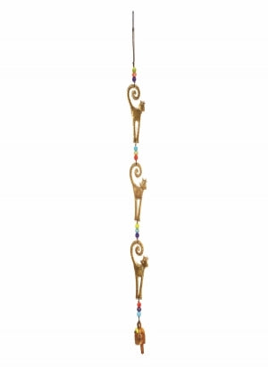 Three Happy Cats Beads & Bell by Homeportonline