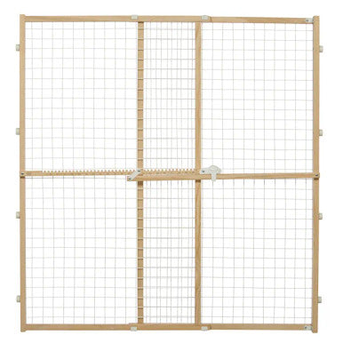 Midwest 44" 29-50 Wide Wooden Mesh Gate
