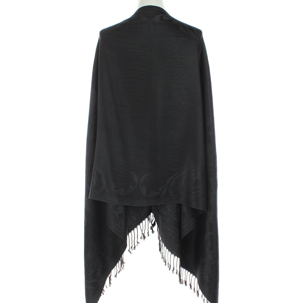 Midnight Floral Pashmina