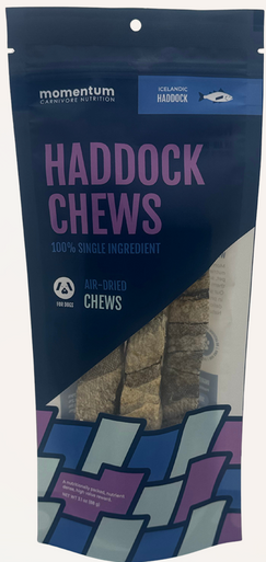 Momentum Carnivore Dog Treat Haddock Chews 3.1oz