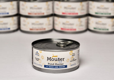 Mouser Cat Canned Pond Hunter Duck & Mouse 5.5oz