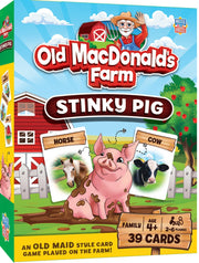 Old MacDonald's Farm Stinky Pig Kids and Family Card Game